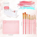 Kit Pintura - Tapete de Silicone + Pinceis + Limpador de Pinceis