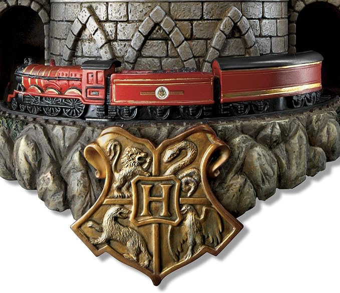 Relógio de parede Hp Hogwarts Bradford Exchange com luzes, música e movimento