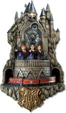 Relógio de parede Hp Hogwarts Bradford Exchange com luzes, música e movimento
