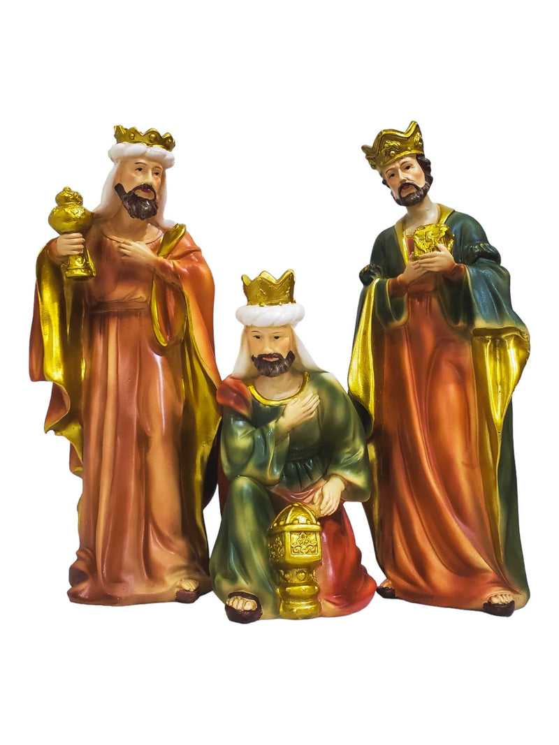 Presépio Tradicional 11 peças em Borracha 25.5 cm