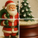 Globo de Neve Natalino Papai Noel