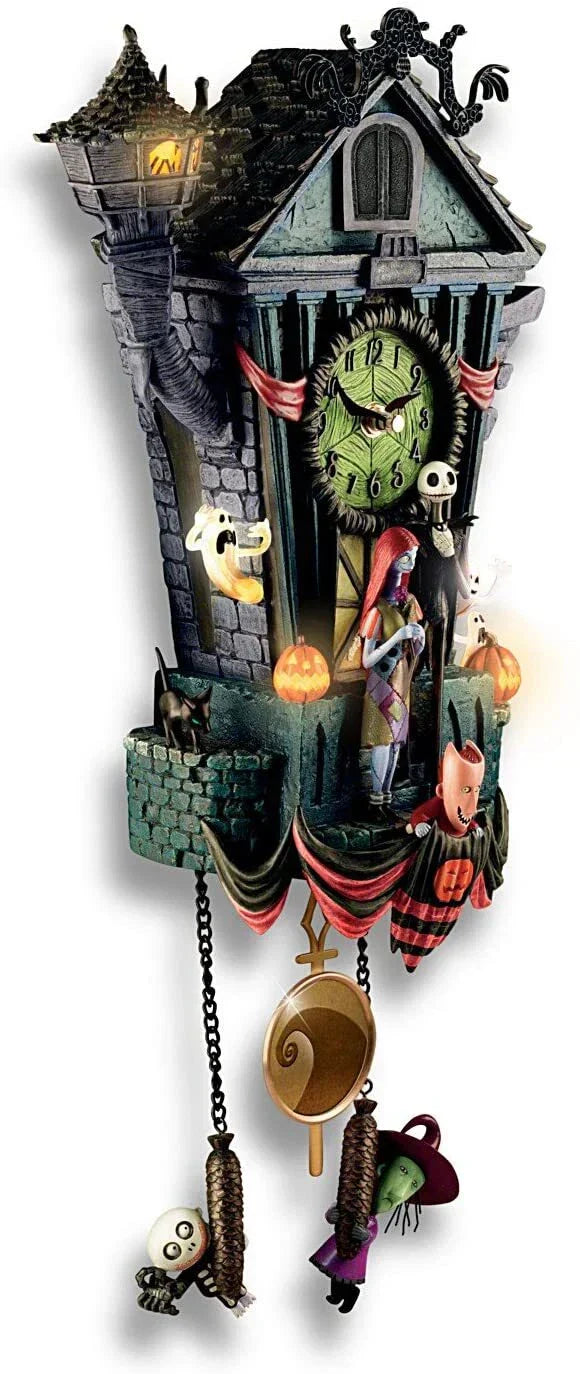 The Bradford Exchange Relógio de cuco O Estranho Mundo de Jack