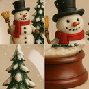 Globo de Neve Natalino Boneco de Neve