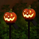 Kit Luminária Solar Abóbora Decorativa - Halloween