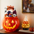 🎃 Balde Abóbora "Boo" com LED – Happy Haunting