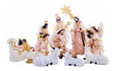Presepio Natalino Em Borracha 14 peças 30 Cm Inquebrável