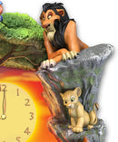 Relógio de parede Bradford Disney Rei Leão Hakuna Matata com música e luz facial