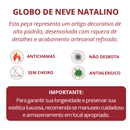 Globo de neve de Natal com boneco de neve vitoriano e crianças (musical)